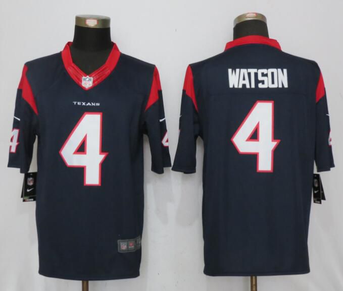 Men Houston Texans 4 Watson Blue New Nike Limited NFL Jersey